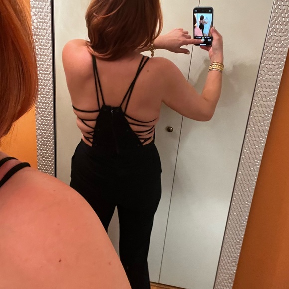 Haute Hippie Lace Up Jumpsuit - Picture 3 of 4